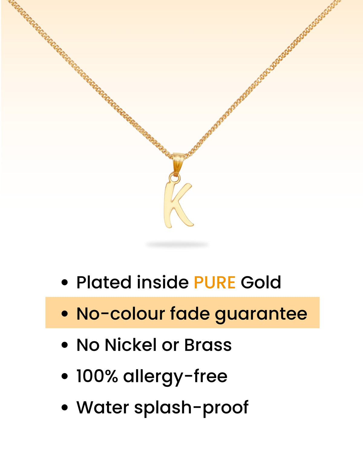 Birthglow Initial Necklace