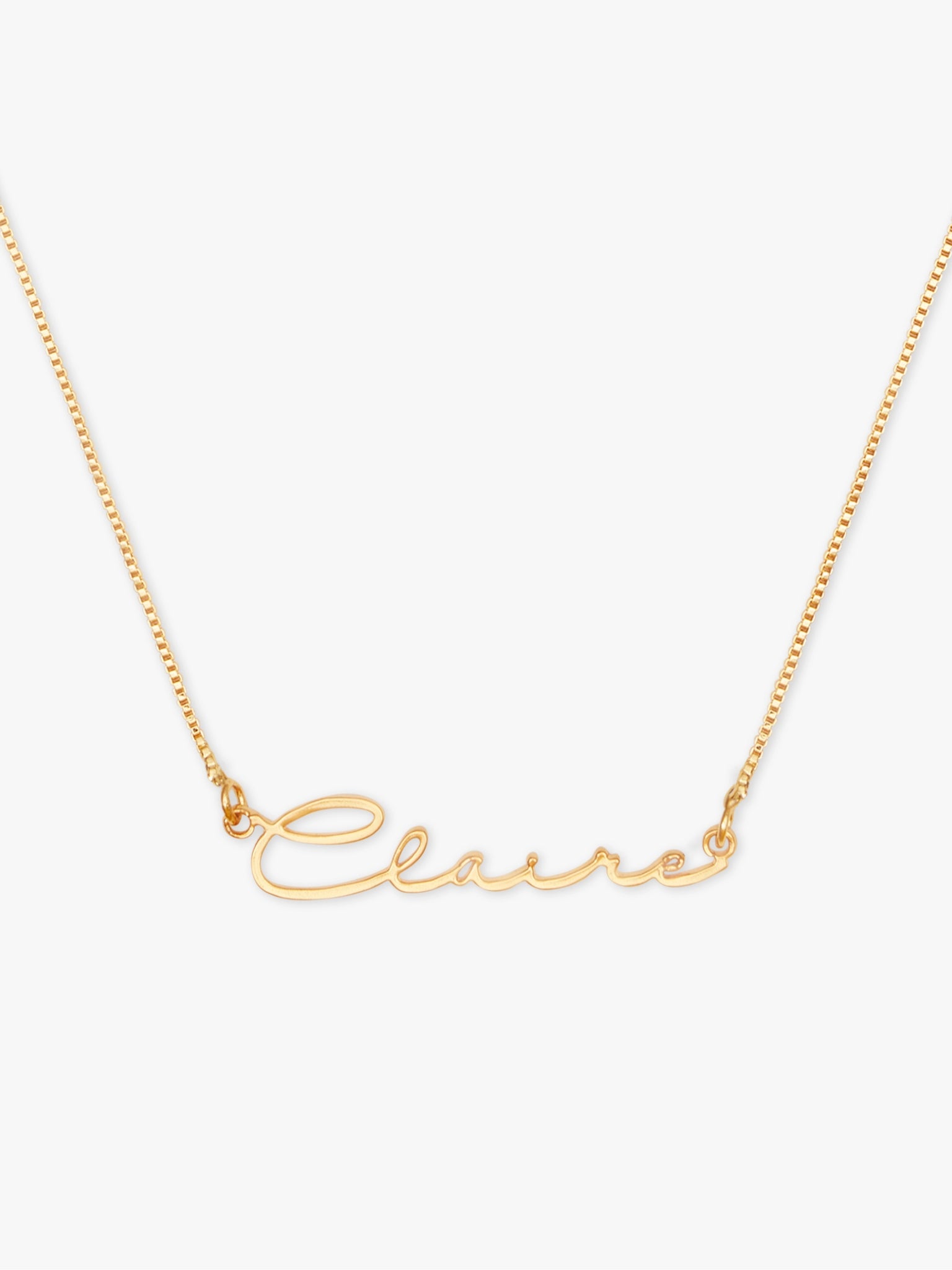 Signature Charm Name Necklace