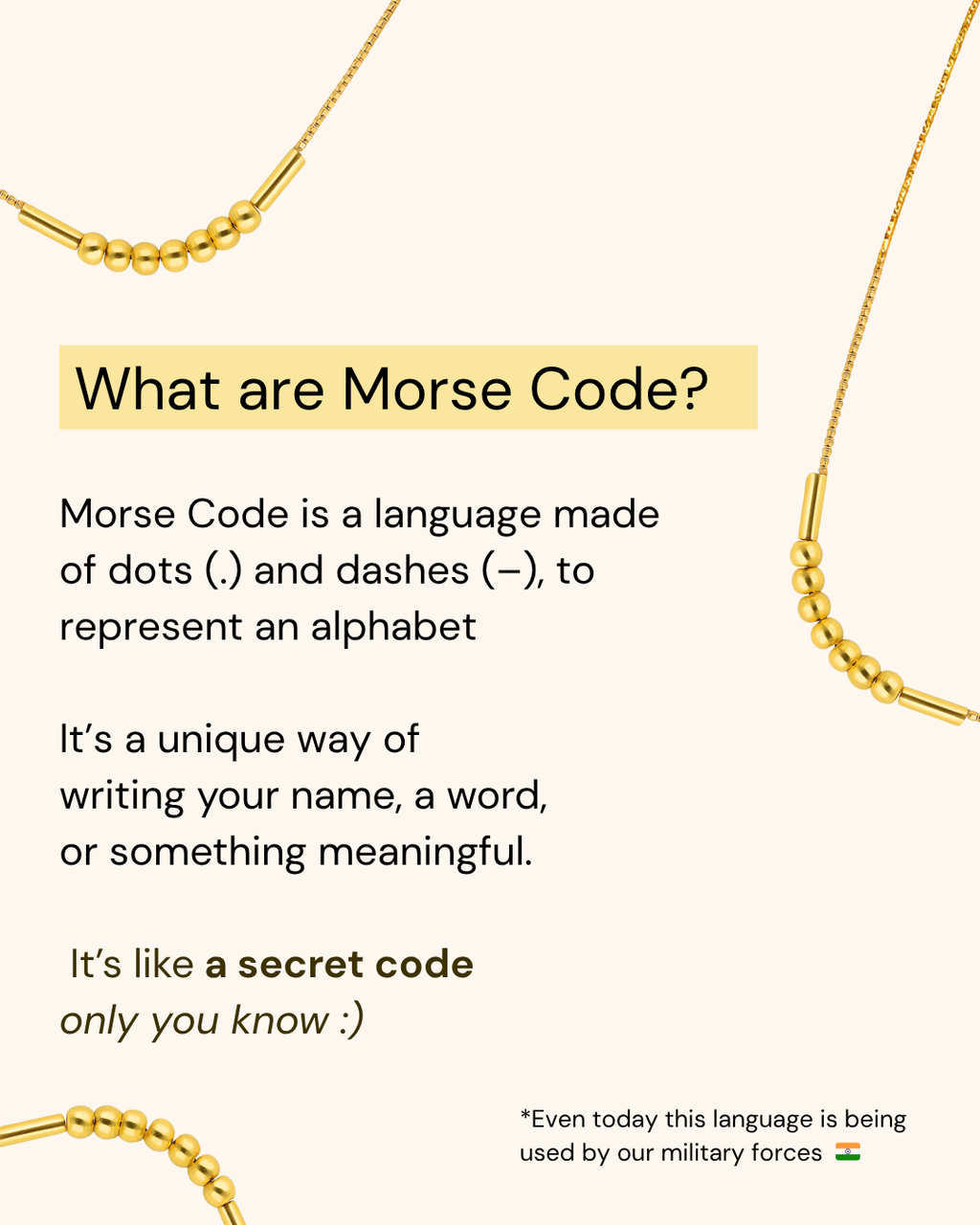 Morse Code Necklace