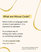 Morse Code Necklace