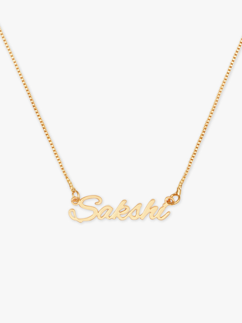 jewellery sakshi name pendant gold
