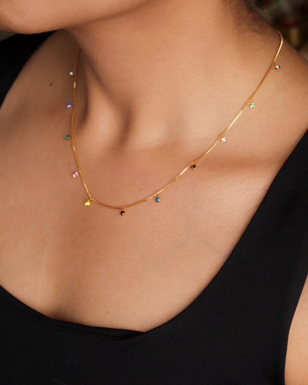 Multi Stone Necklace