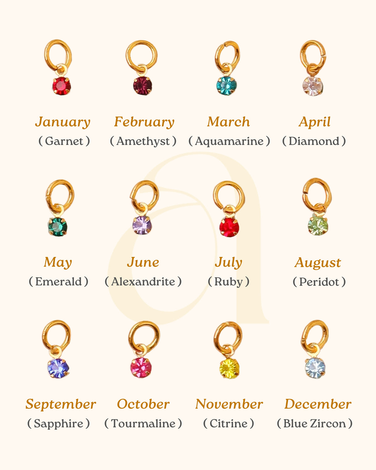 Birthglow Initial Necklace