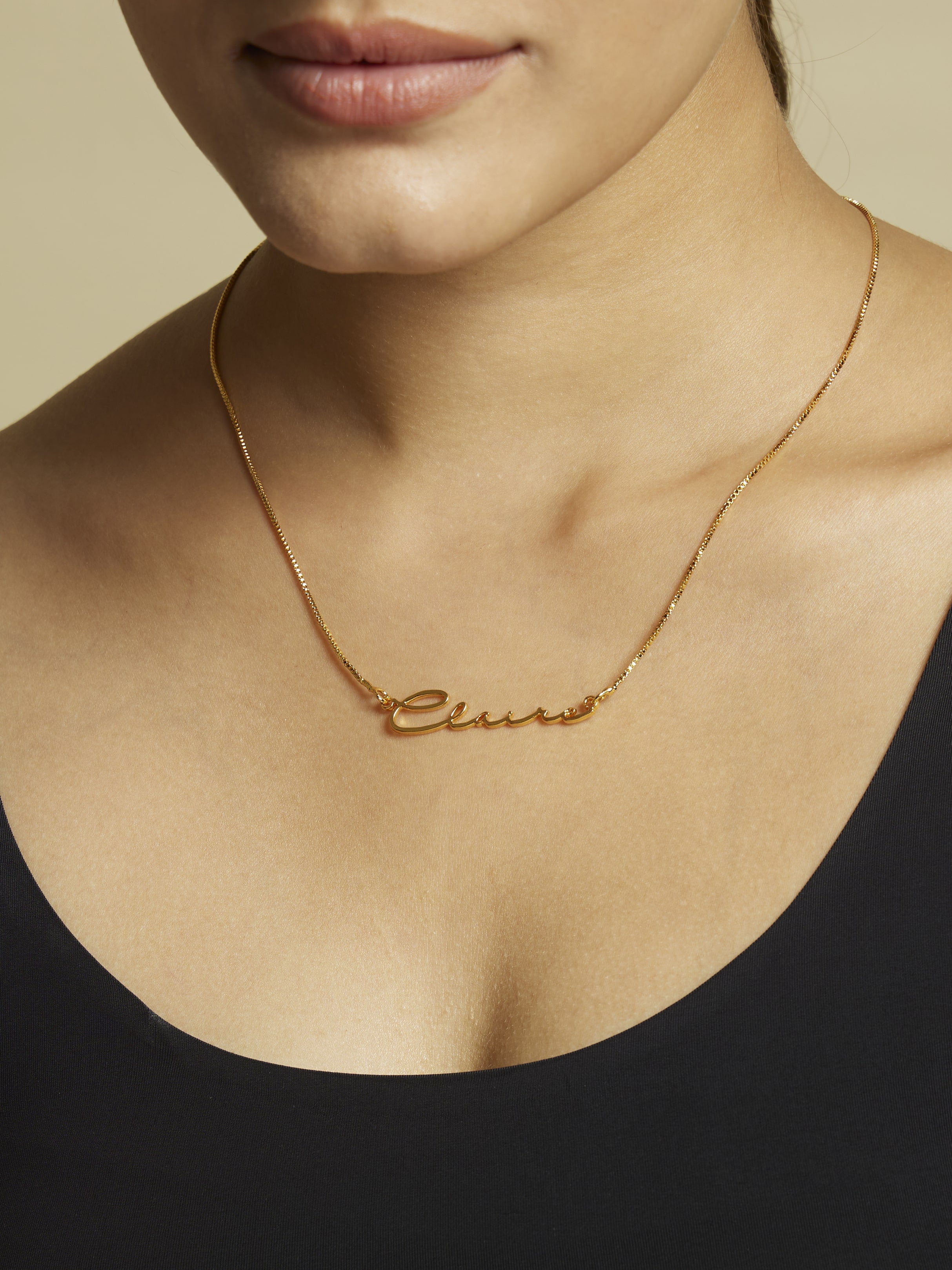 Signature Charm Name Necklace