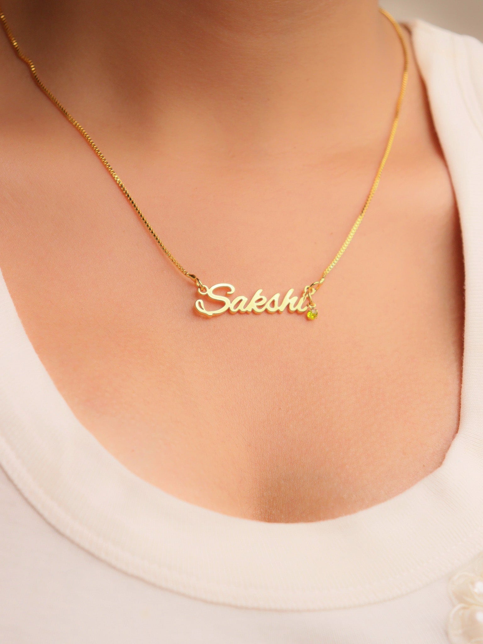 Aura Style Name Necklace