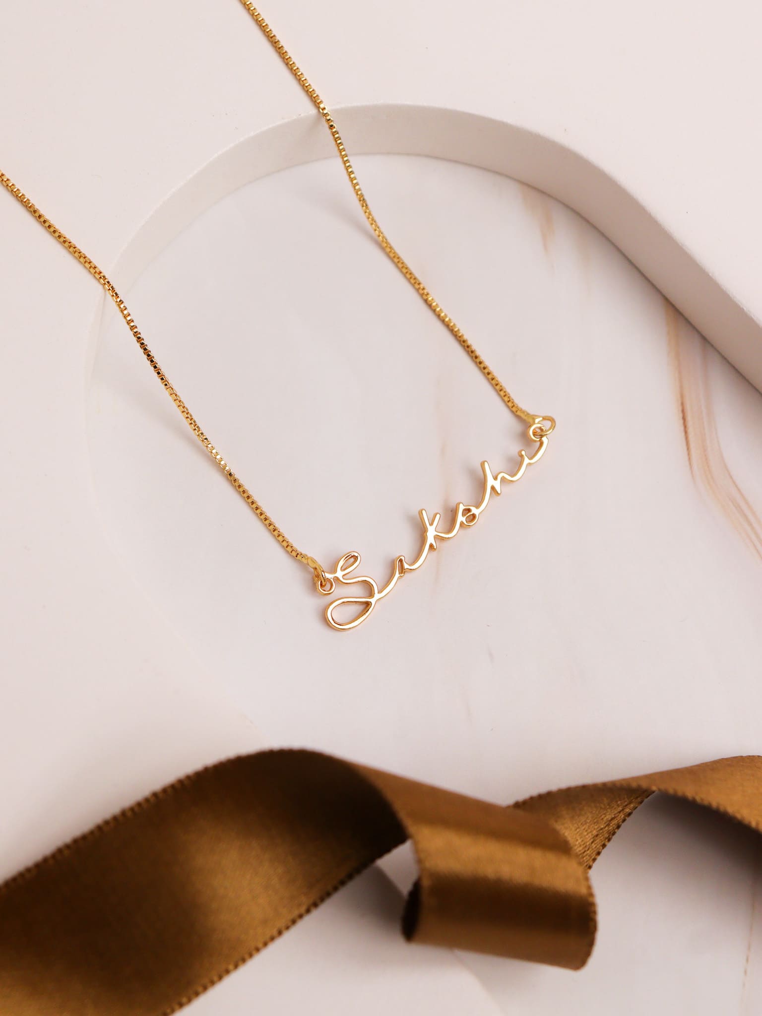 Signature Charm Name Necklace