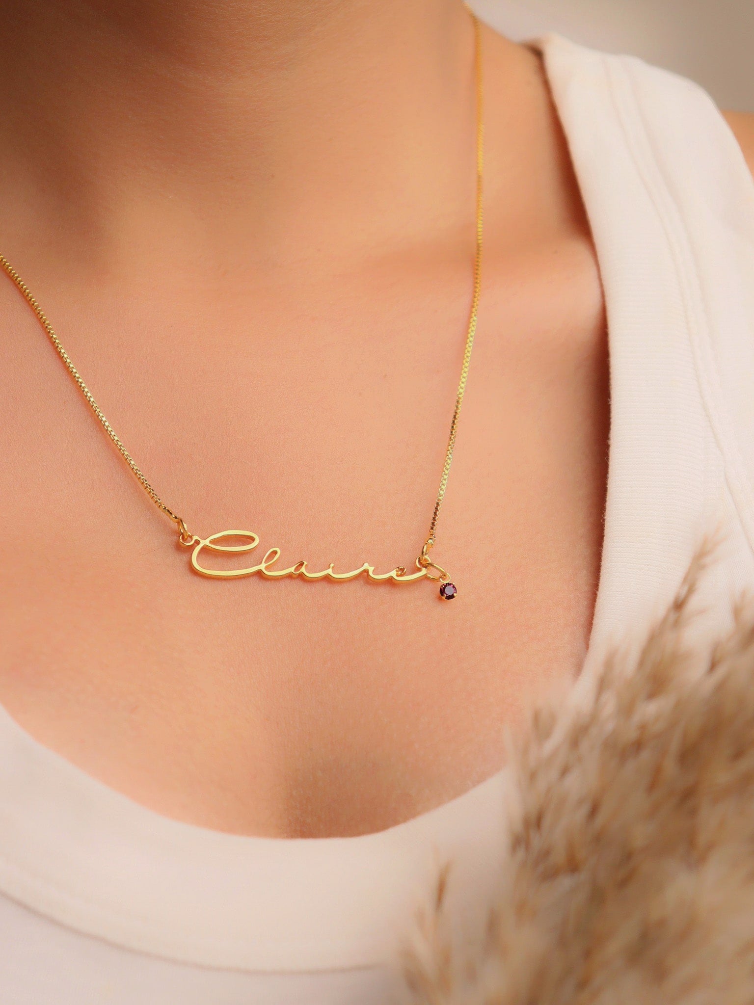 Signature Charm Name Necklace